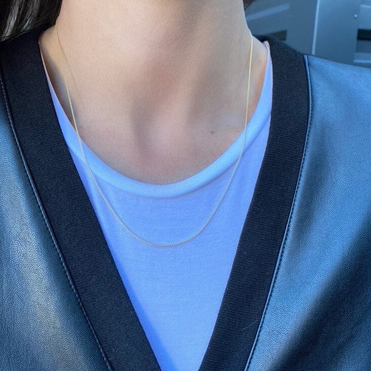 Cleo Adjustable Gold Cable Chain - Image 3