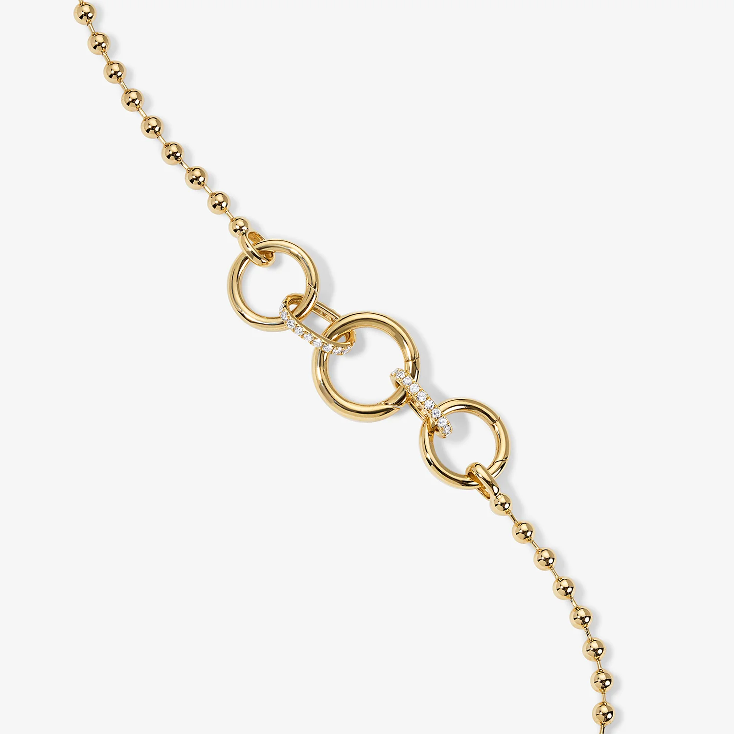 Cleo Ball Chain Bracelet with Push Clasps - Image 3