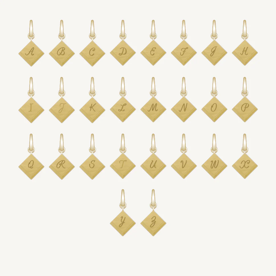 Cocktail Napkin Initial Charm - Image 4