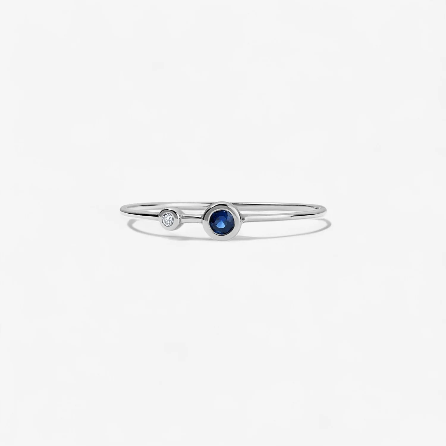 Margot Diamond and Gemstone Two Stone Ring - Image 12