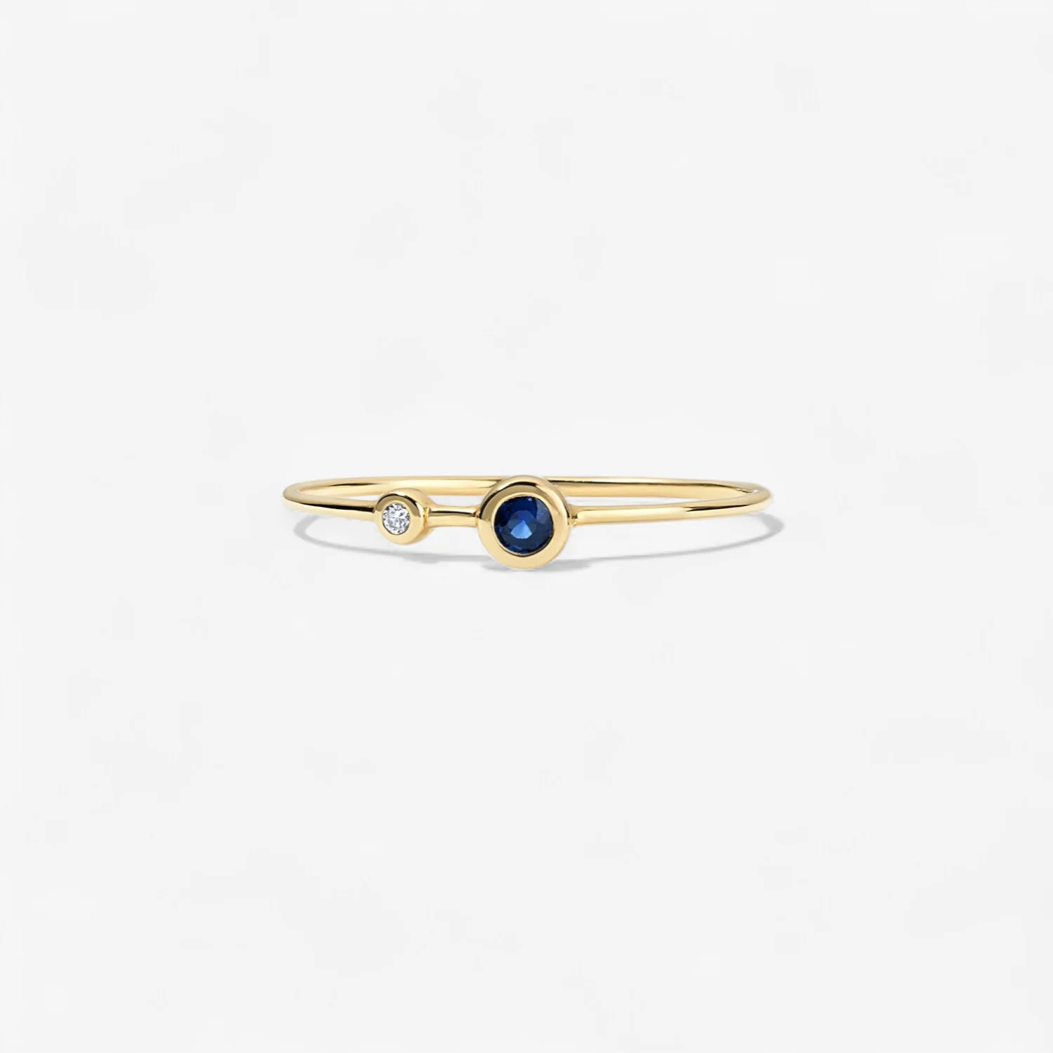 Margot Diamond and Gemstone Two Stone Ring - Image 13