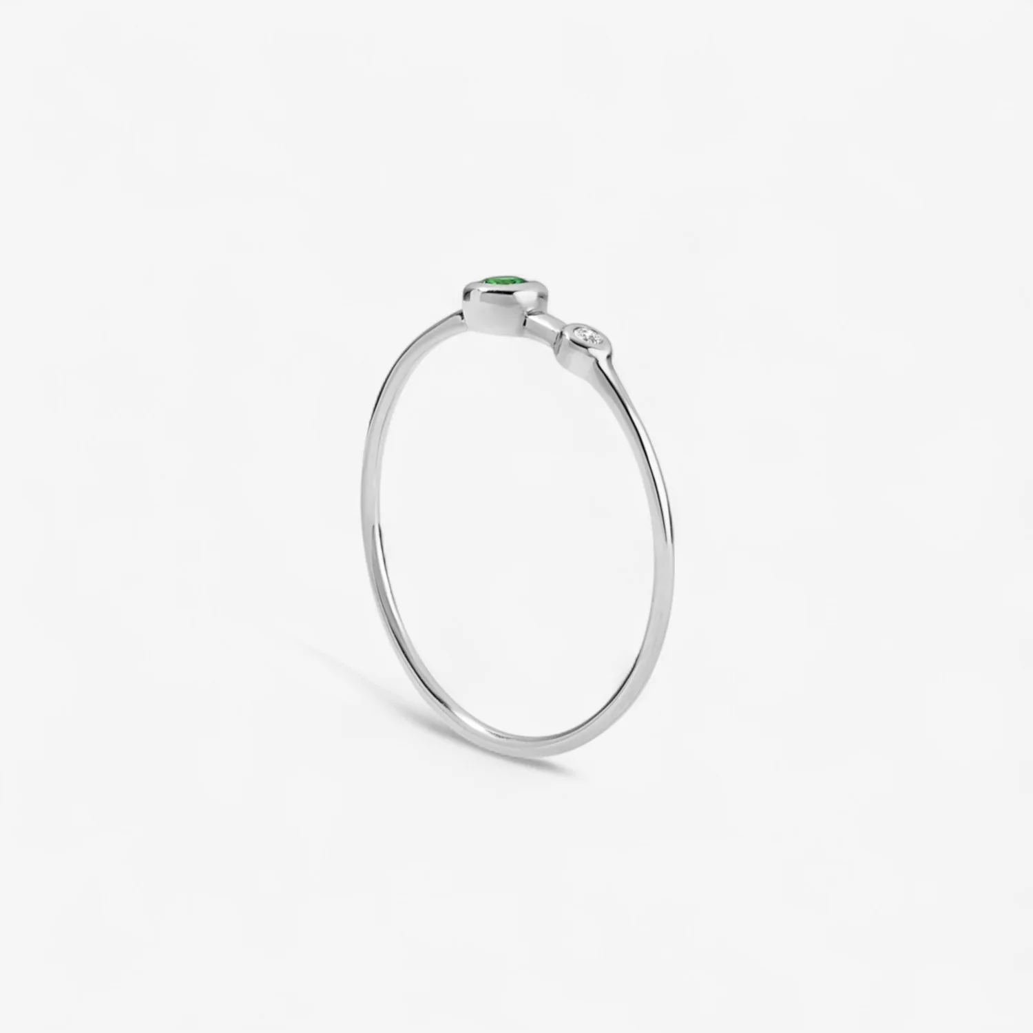 Margot Diamond and Gemstone Two Stone Ring - Image 14