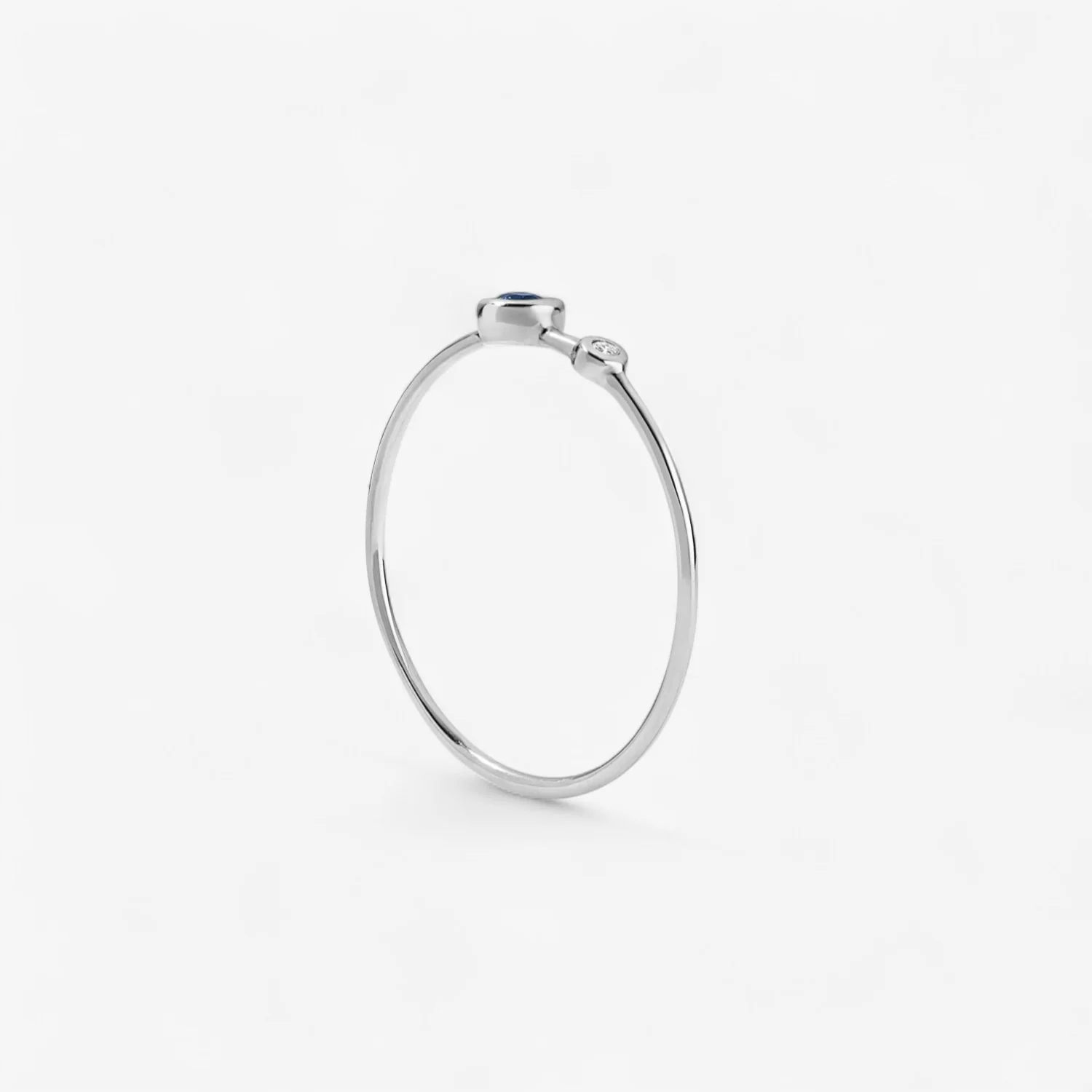 Margot Diamond and Gemstone Two Stone Ring - Image 15