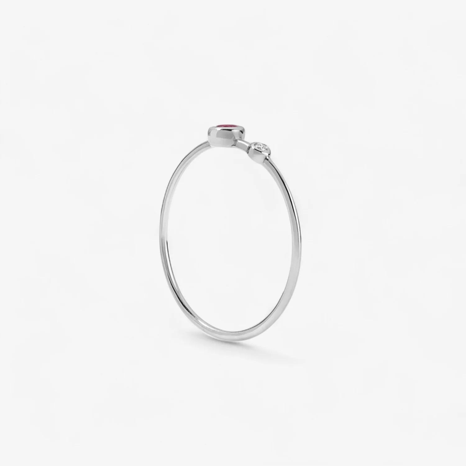 Margot Diamond and Gemstone Two Stone Ring - Image 17