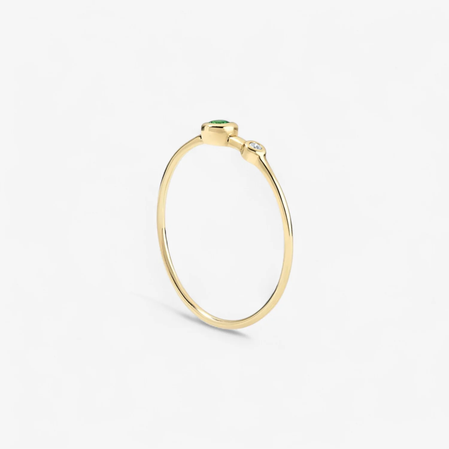 Margot Diamond and Gemstone Two Stone Ring - Image 5