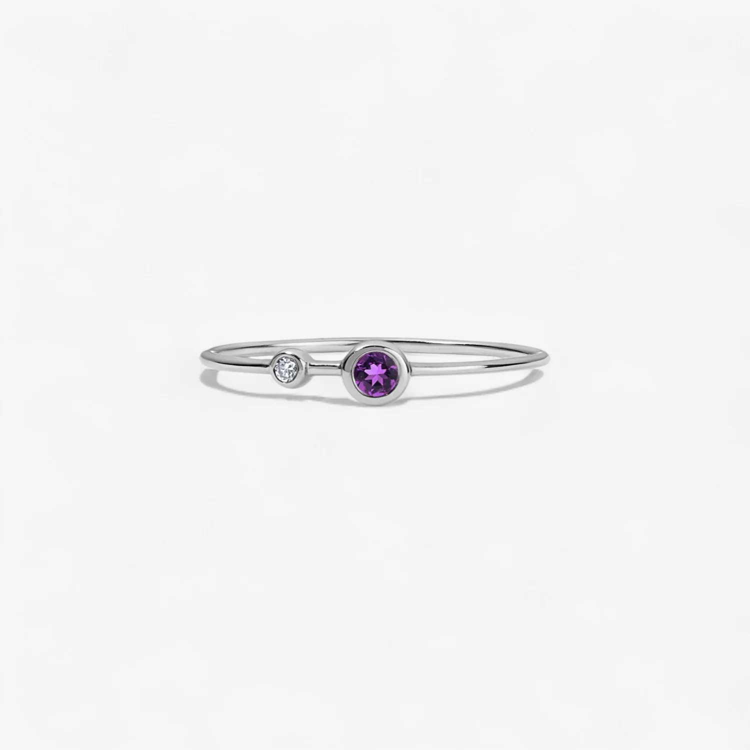 Margot Diamond and Gemstone Two Stone Ring - Image 6