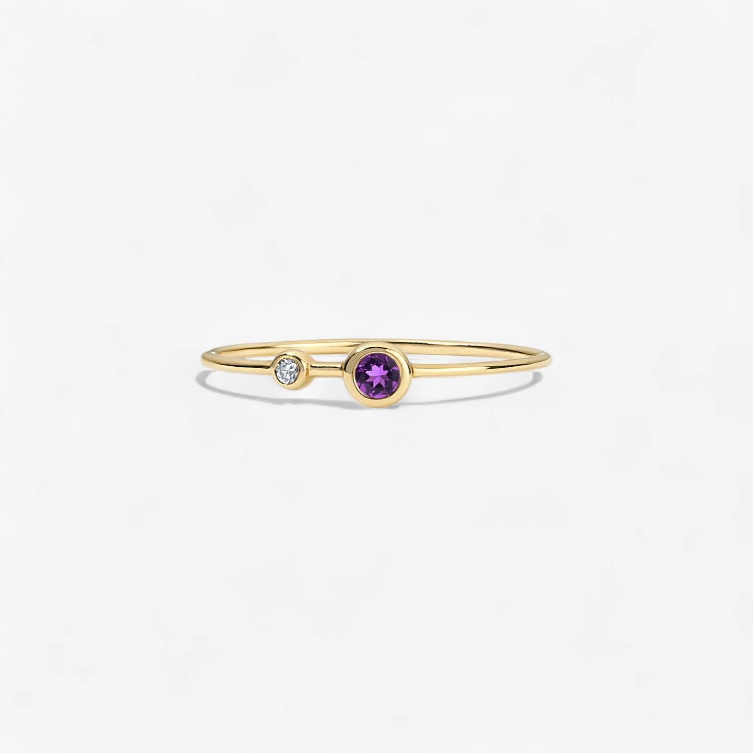 Margot Diamond and Gemstone Two Stone Ring - Image 7