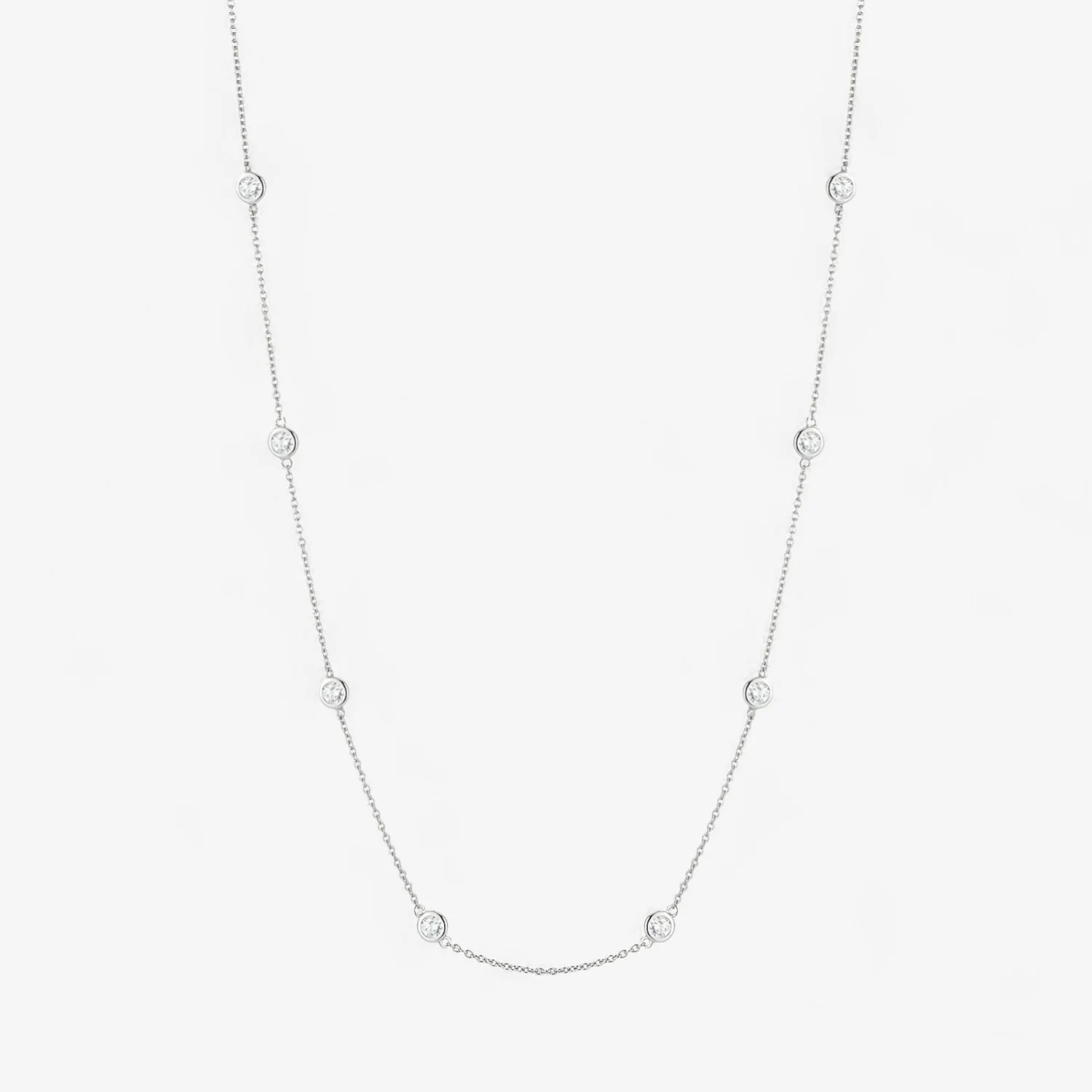 Margot 8 Stone Diamond Necklace - Image 10