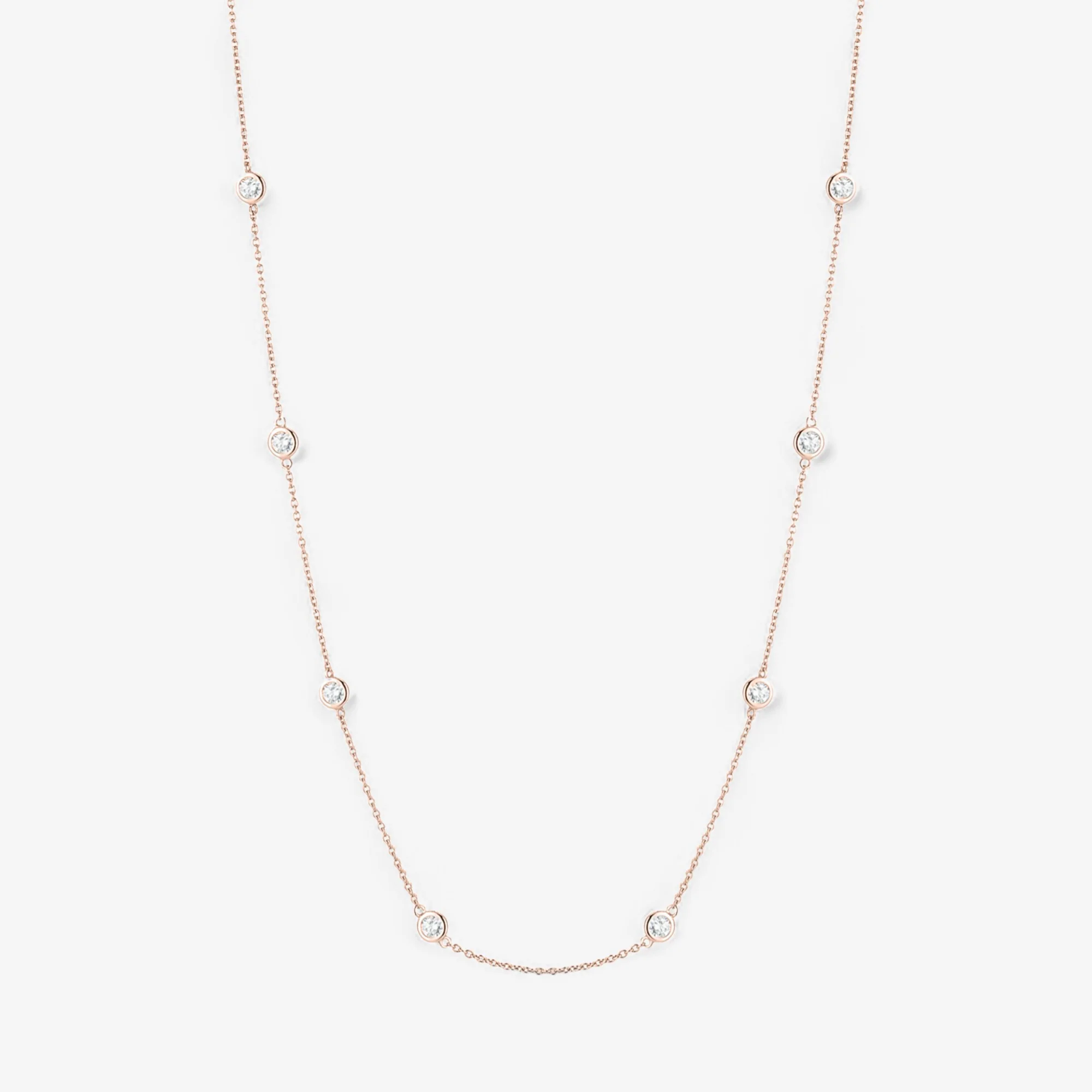 Margot 8 Stone Diamond Necklace - Image 11