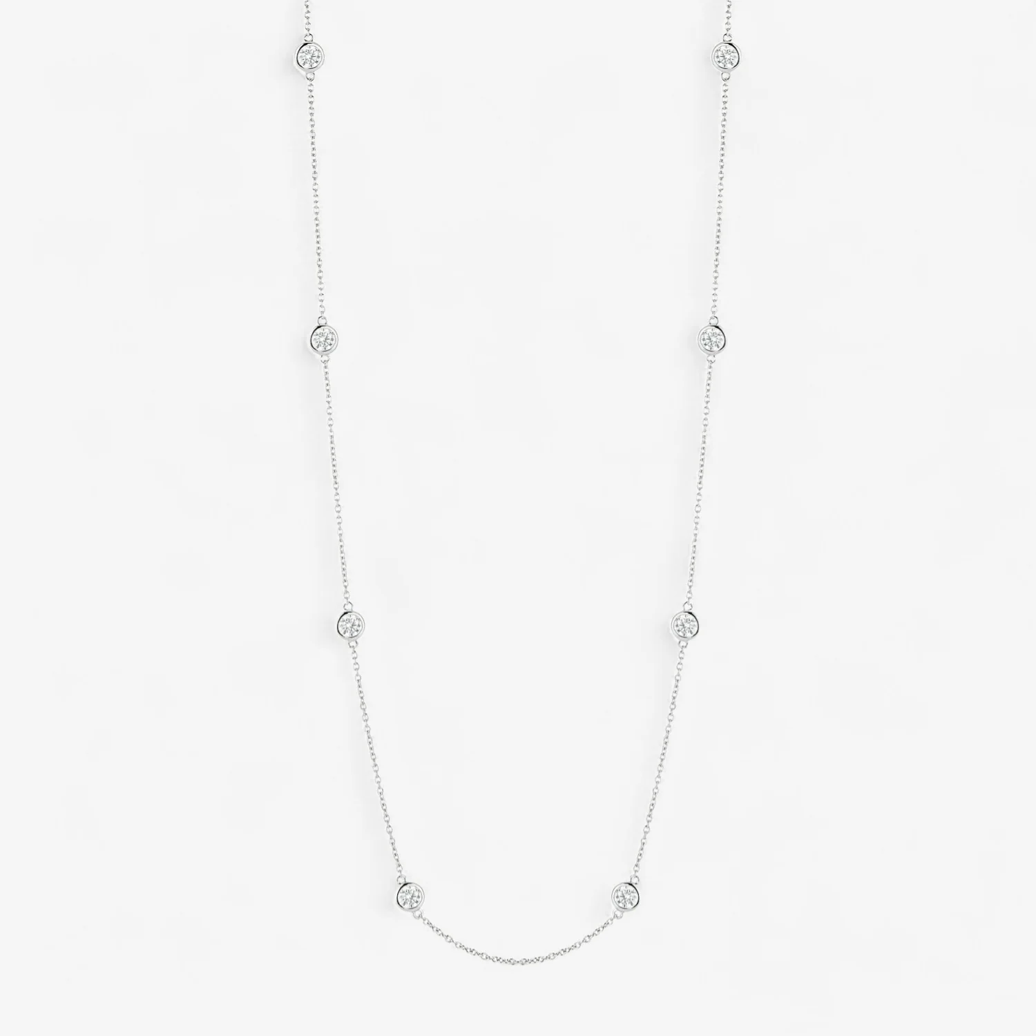 Margot 8 Stone Diamond Necklace - Image 13