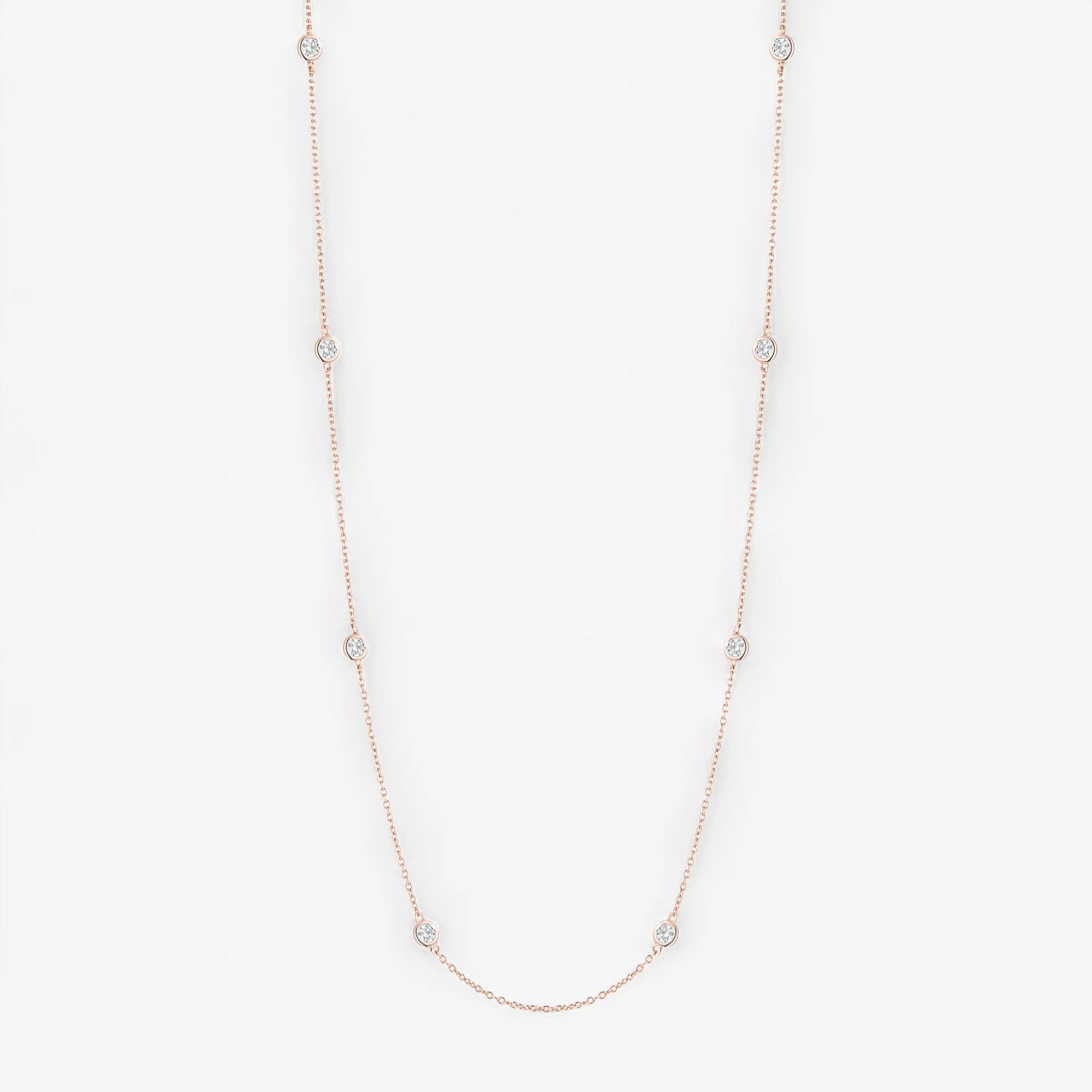 Margot 8 Stone Diamond Necklace - Image 6