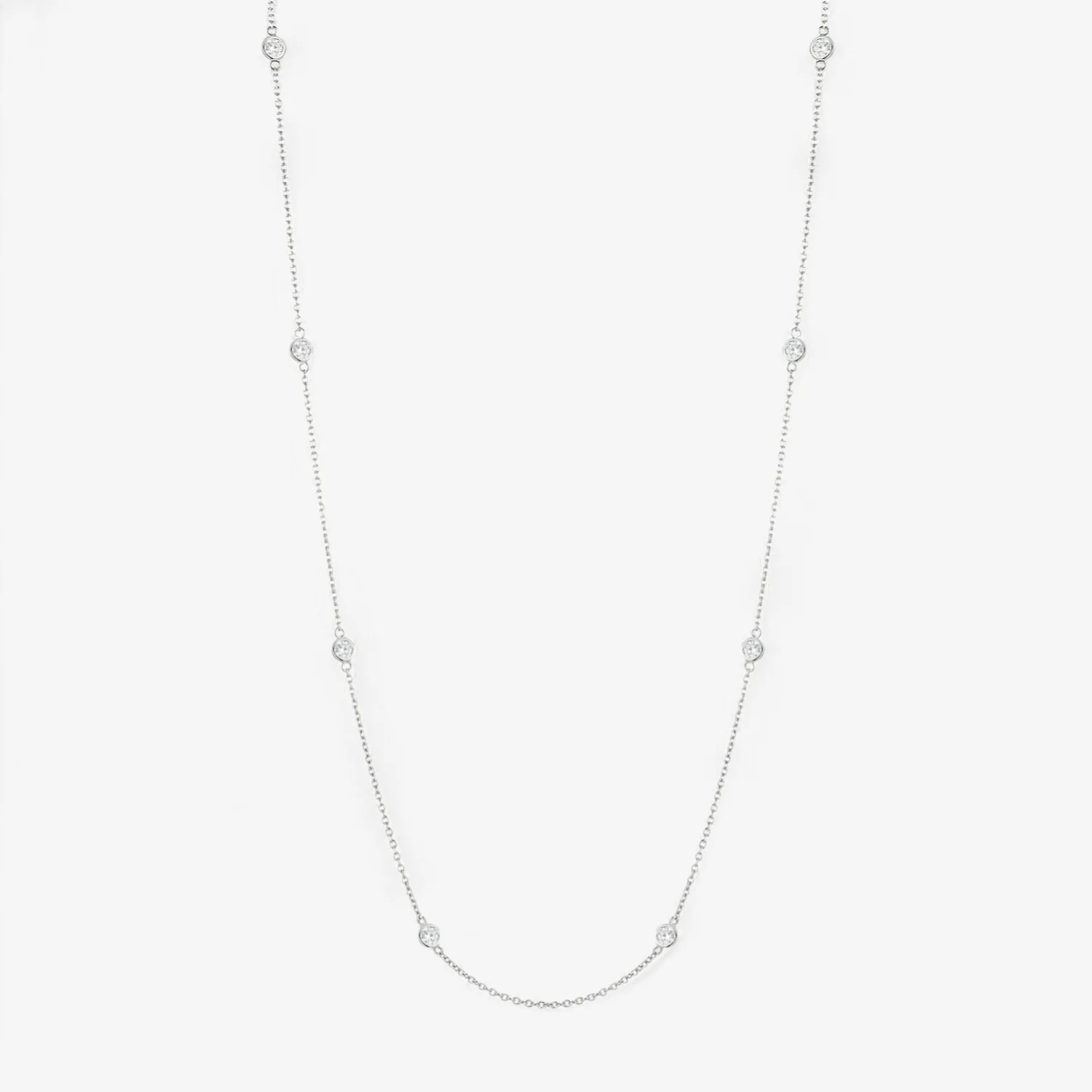 Margot 8 Stone Diamond Necklace - Image 7