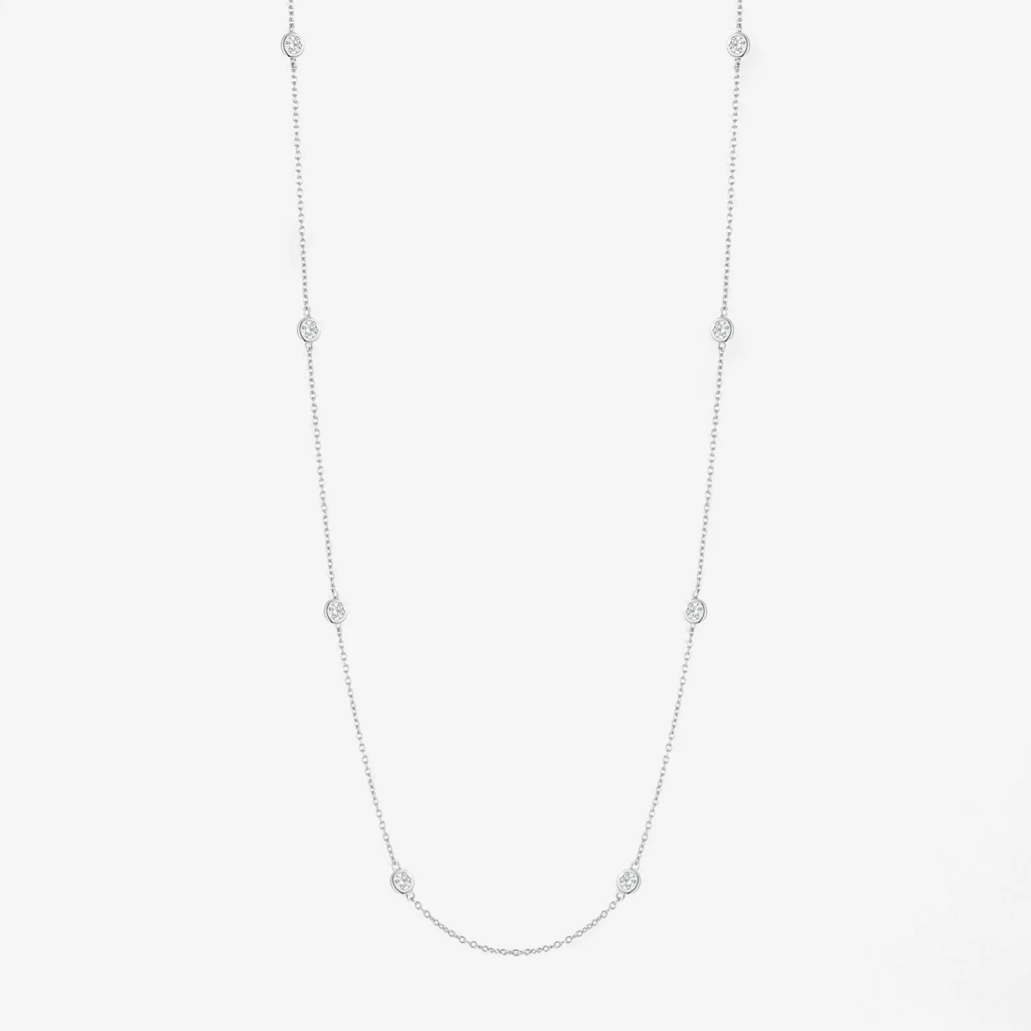 Margot 8 Stone Diamond Necklace - Image 9