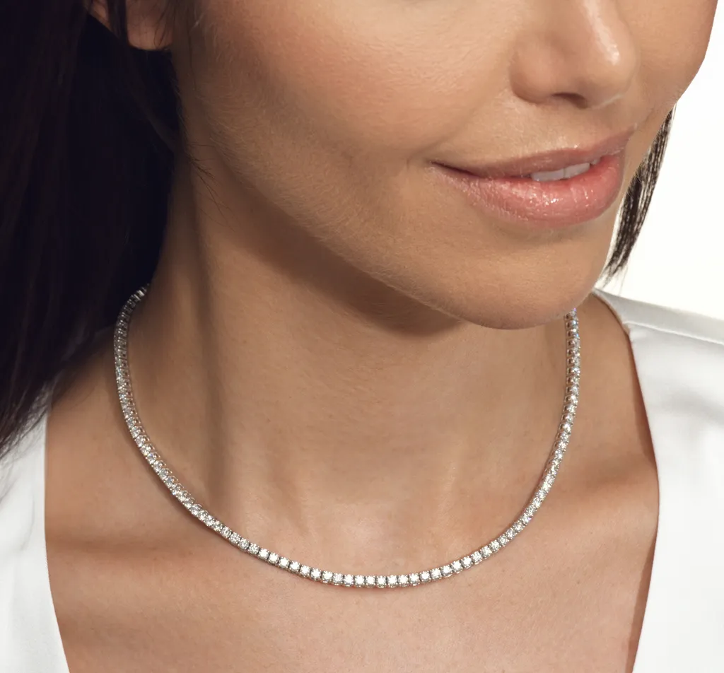 Signature Diamond Tennis Necklace - Image 3