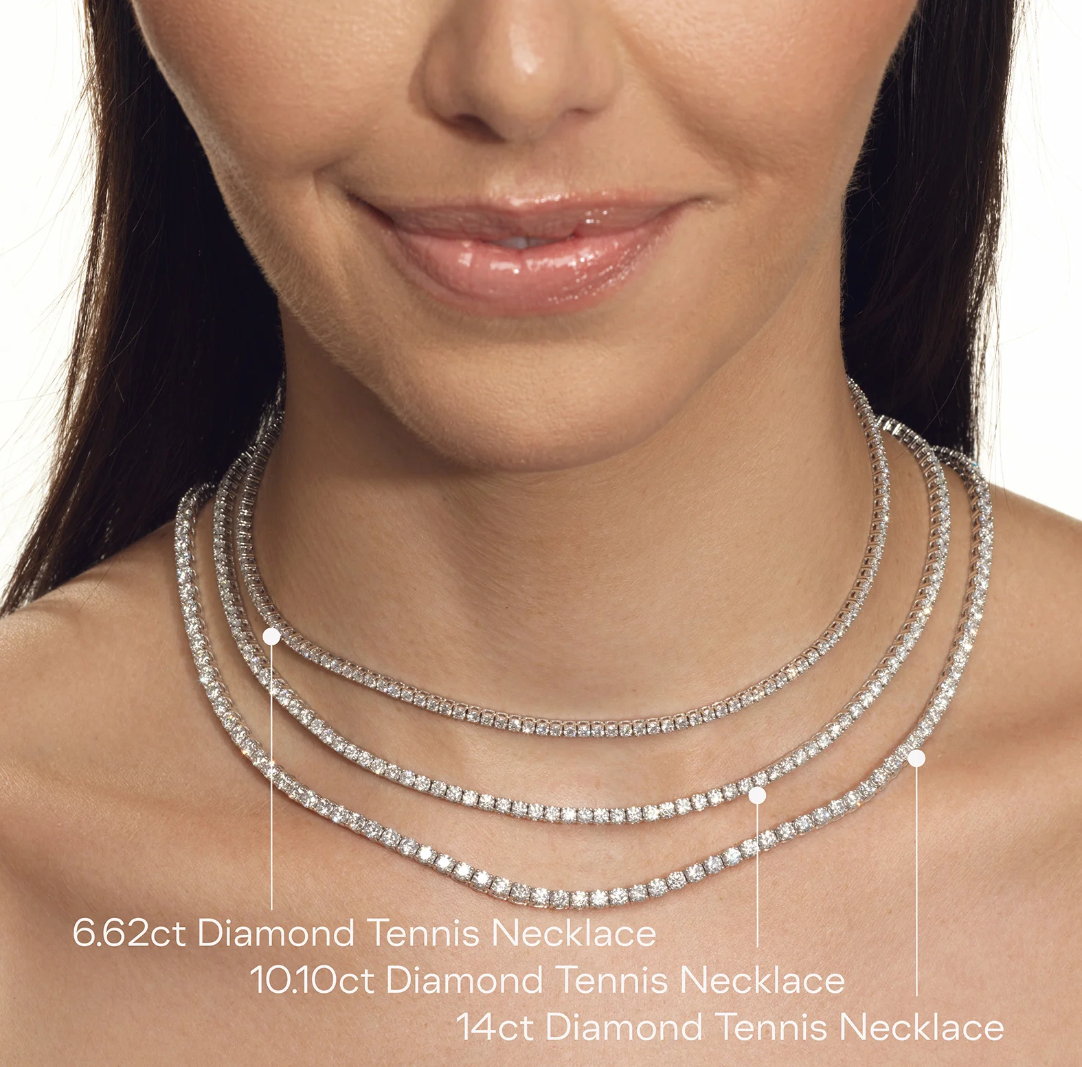 Signature Diamond Tennis Necklace - Image 5