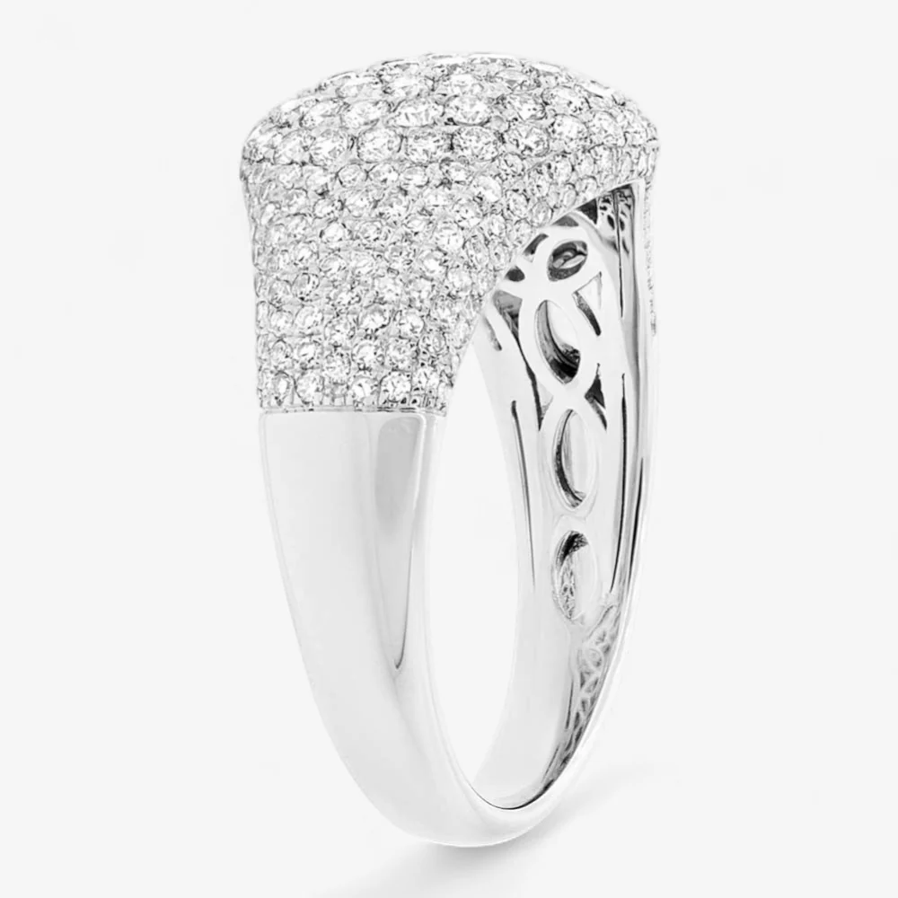 Madison Domed Pave Pinky Ring - Image 4