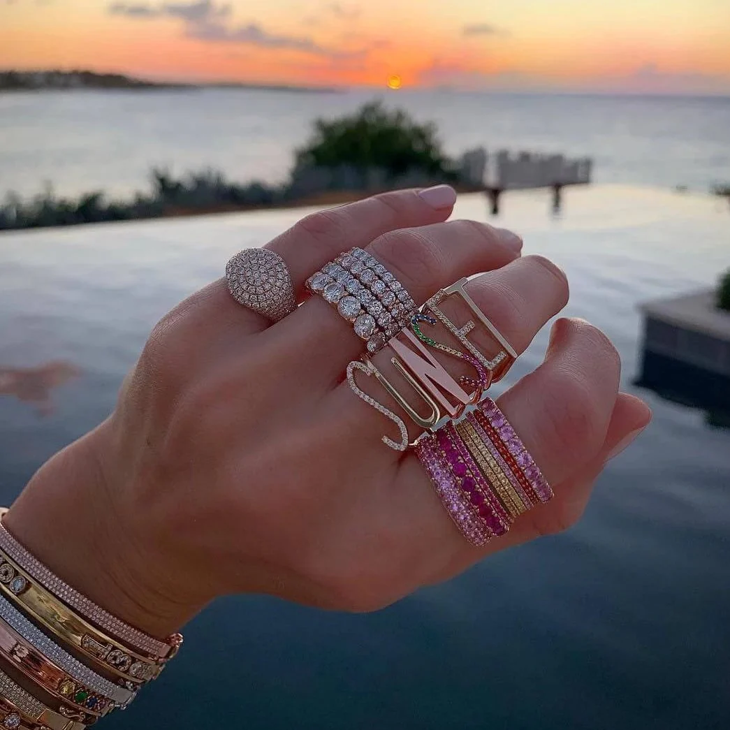 Madison Domed Pave Pinky Ring - Image 5