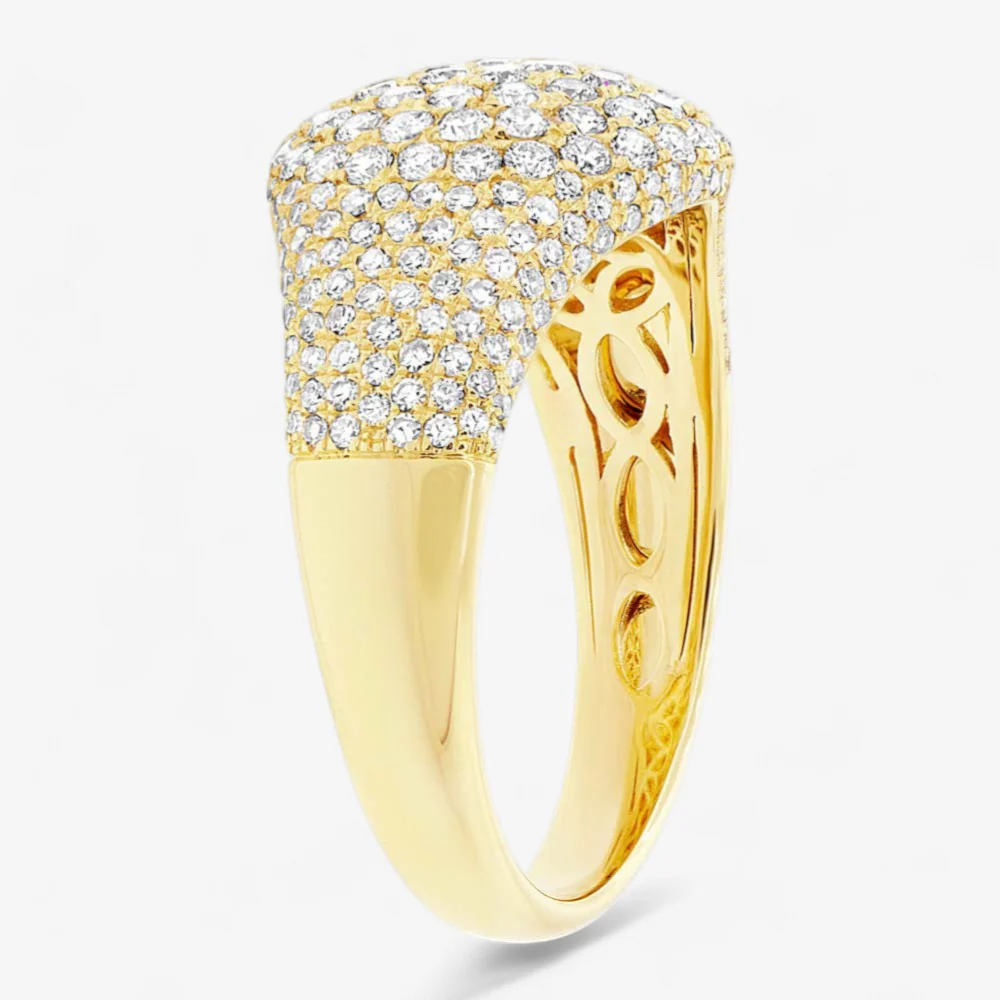 Madison Domed Pave Pinky Ring - Image 7