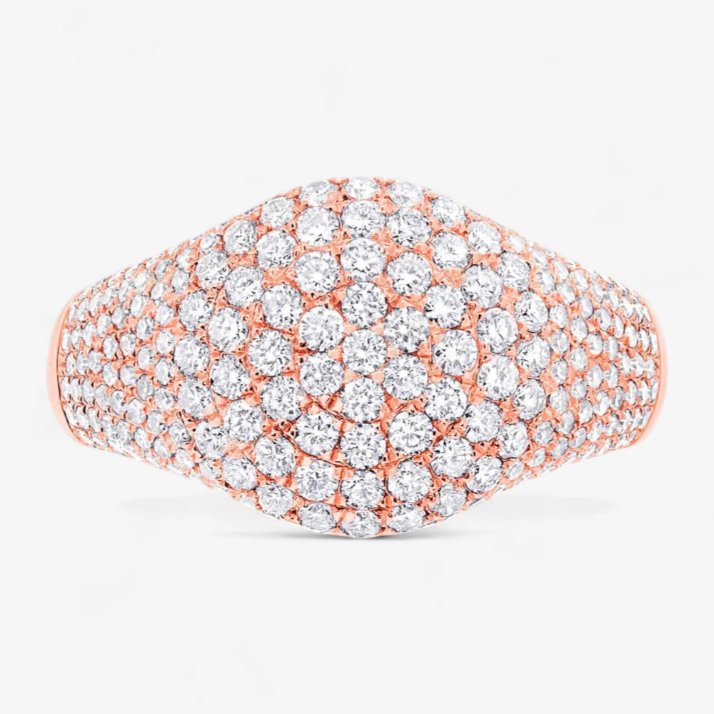 Madison Domed Pave Pinky Ring - Image 8