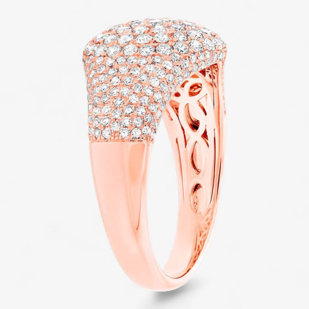 Madison Domed Pave Pinky Ring - Image 9
