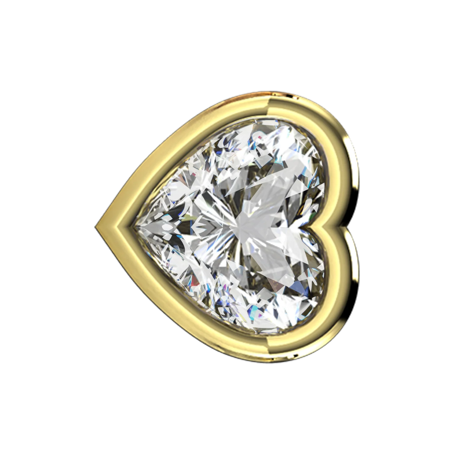 Fancy Standing Heart Diamond - Image 3