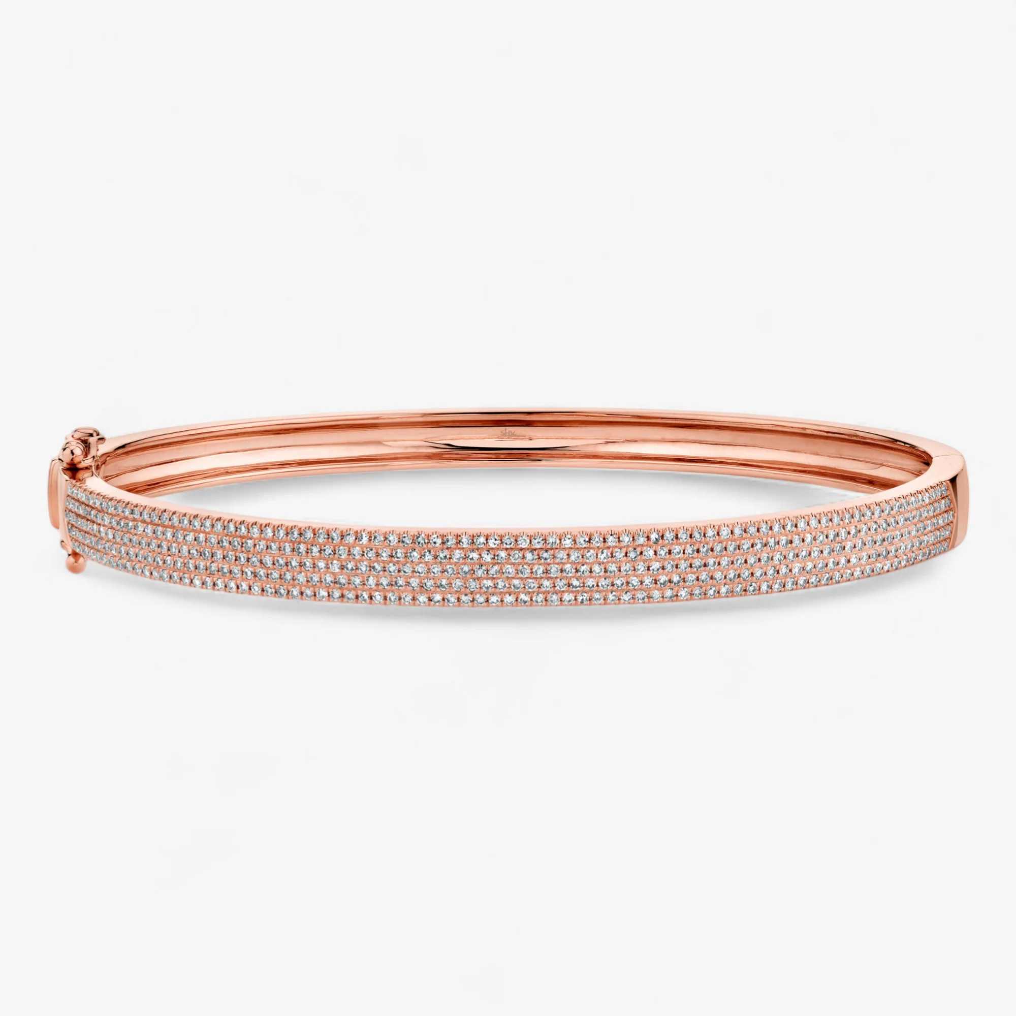 Ivy Five Row Pave Bangle - Image 3