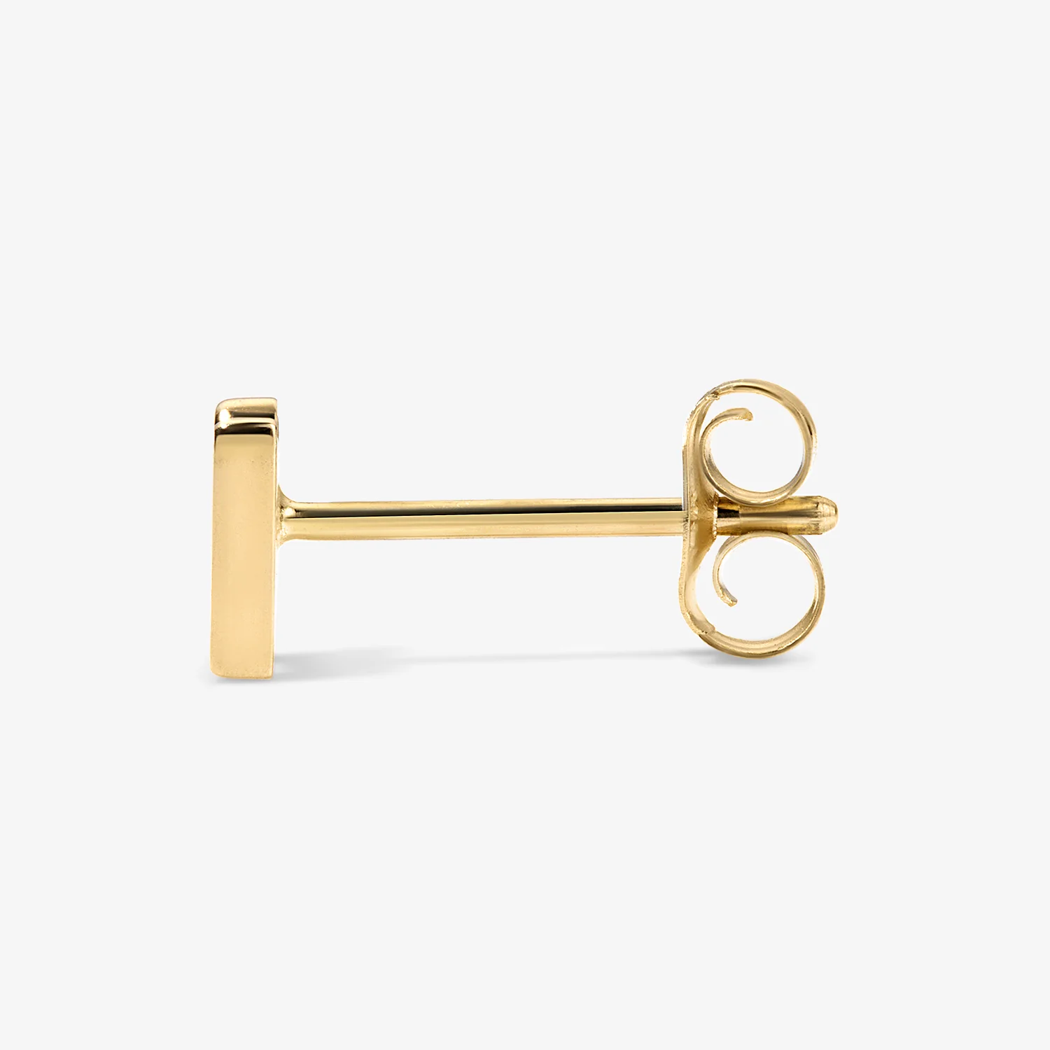 Mini Gold Block Initial Studs - Image 5
