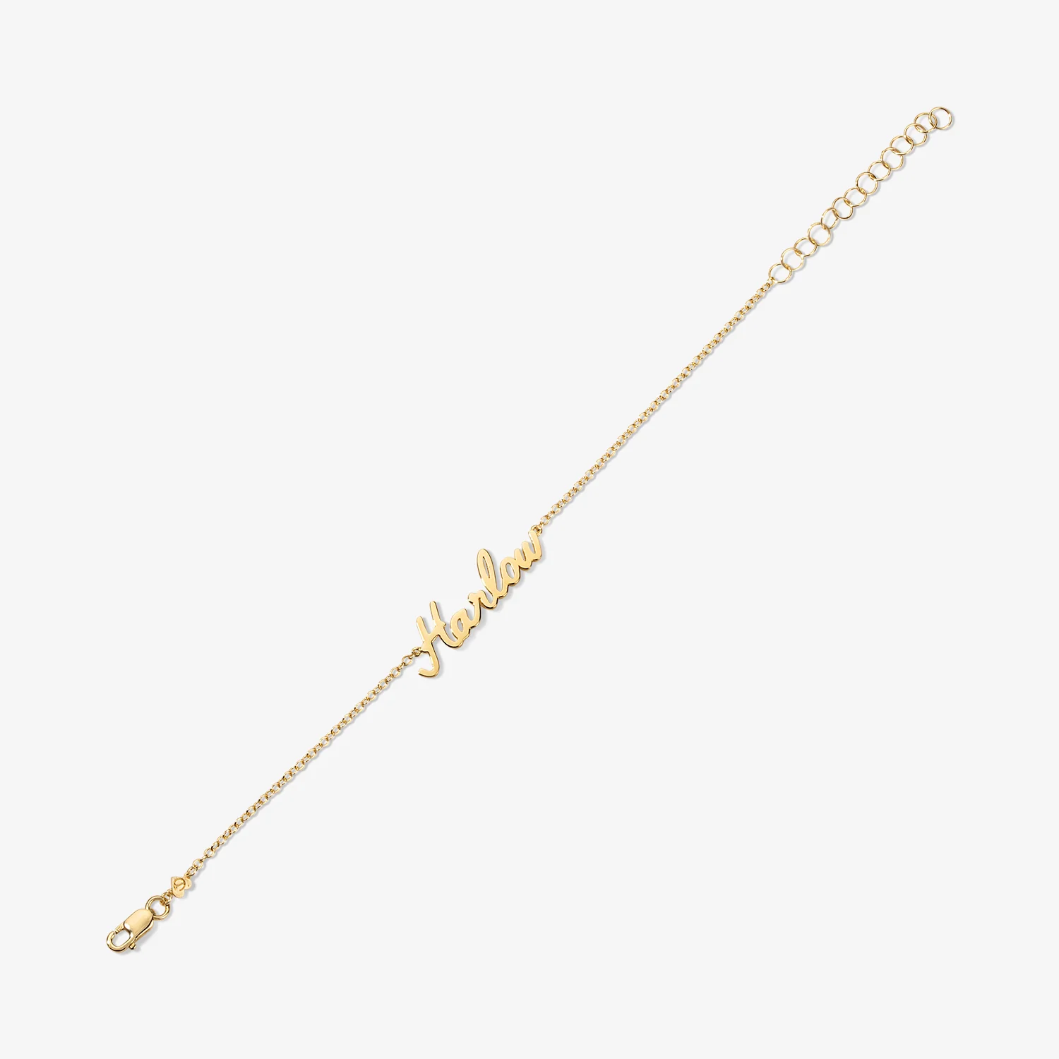 Gold Signature Script Bracelet - Image 3