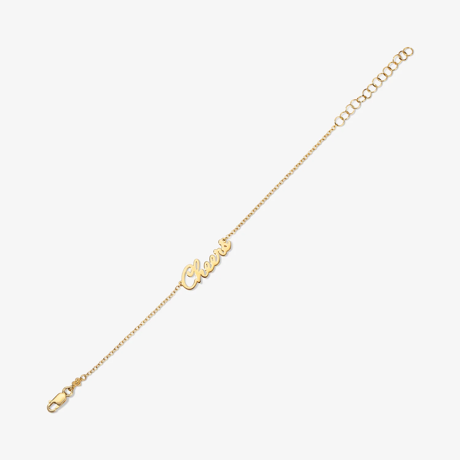 Gold Signature Script Bracelet - Image 4