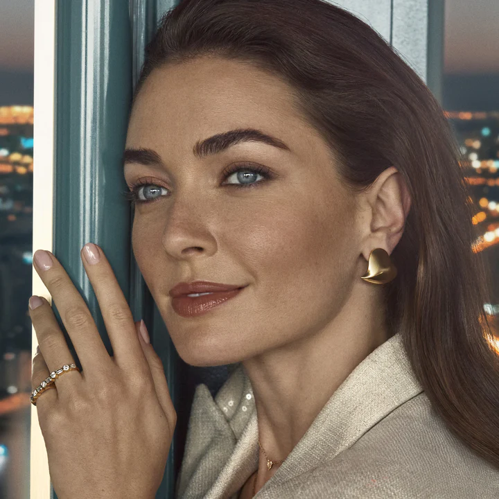 Madison Medium Heart Studs - Image 4