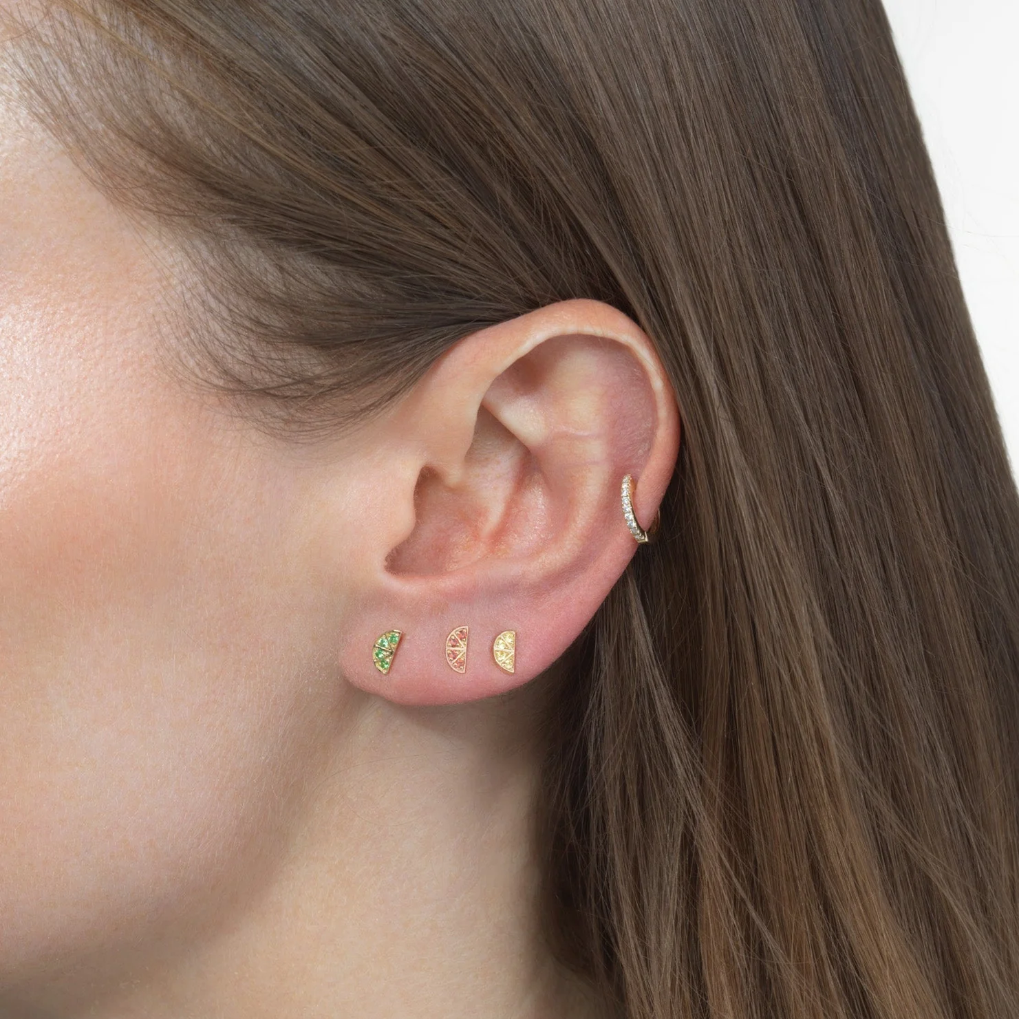 Cocktail Lemon Slice Mini Stud - Image 4