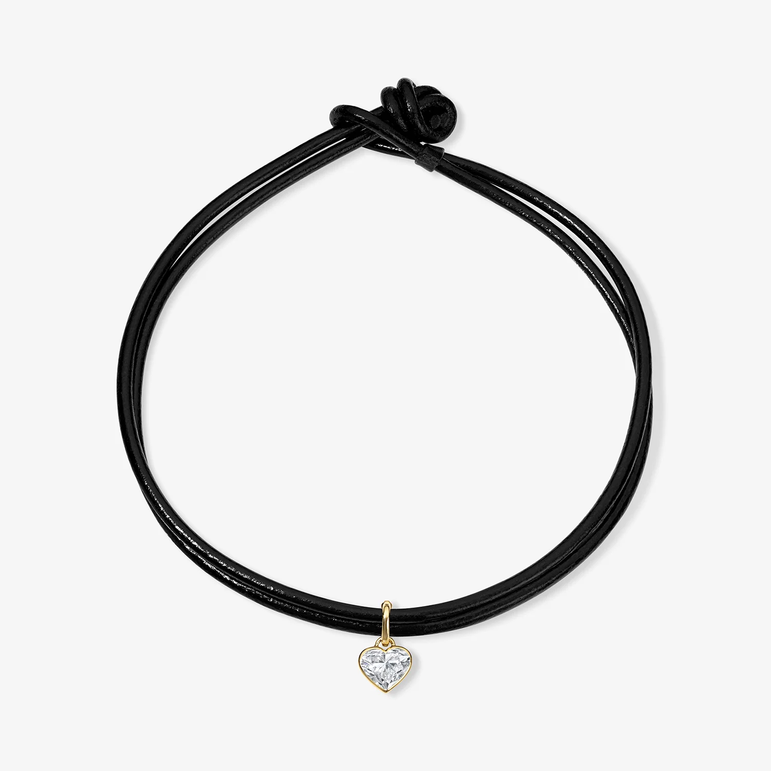 Margot Large Diamond Heart Bezel Charm - Image 3