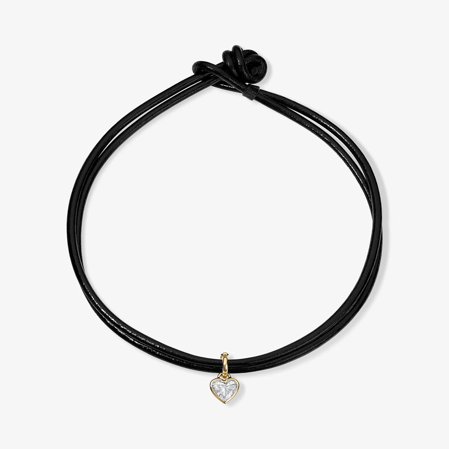 Margot Small Diamond Heart Bezel Charm - Image 3