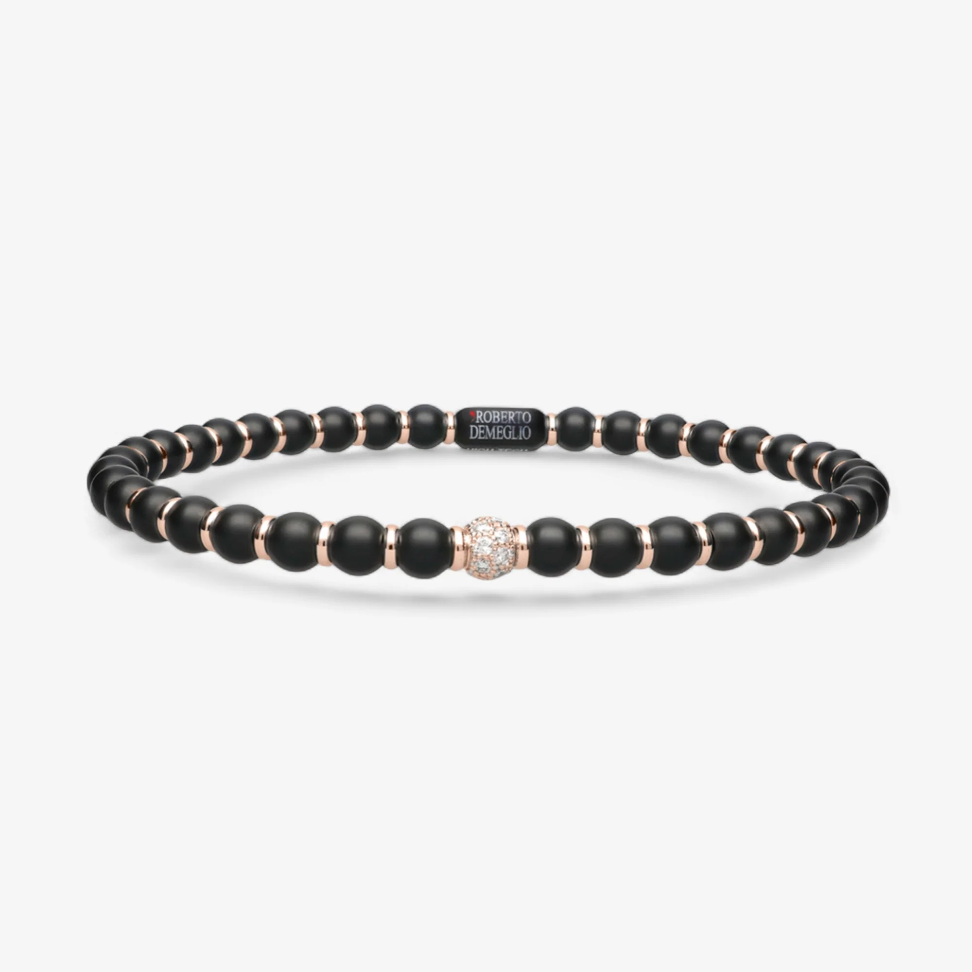 Men's Sfera Black Matte Ceramic Bracelet - Image 10
