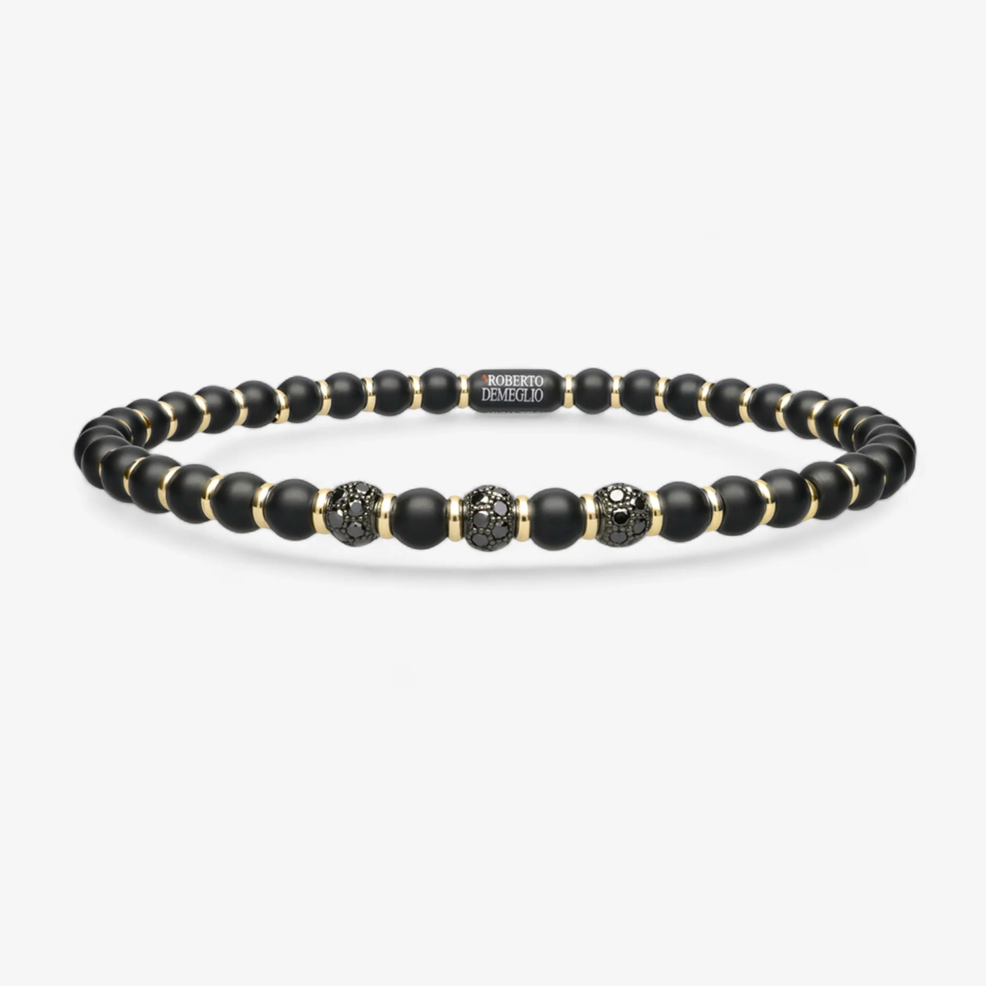 Men's Sfera Black Matte Ceramic Bracelet - Image 12