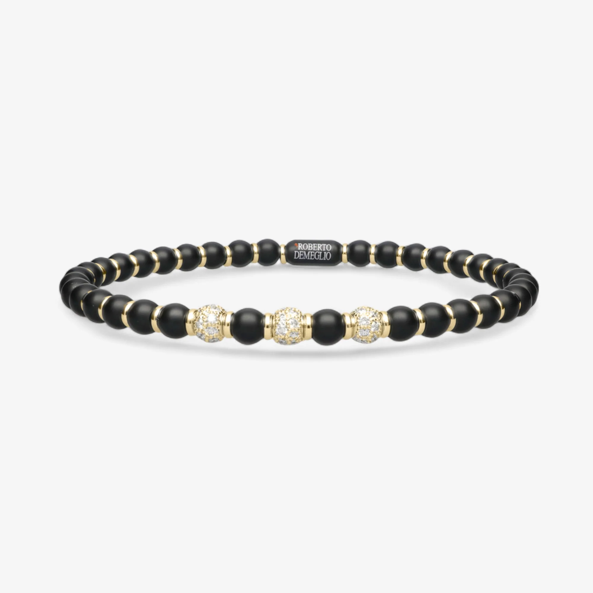 Men's Sfera Black Matte Ceramic Bracelet - Image 13
