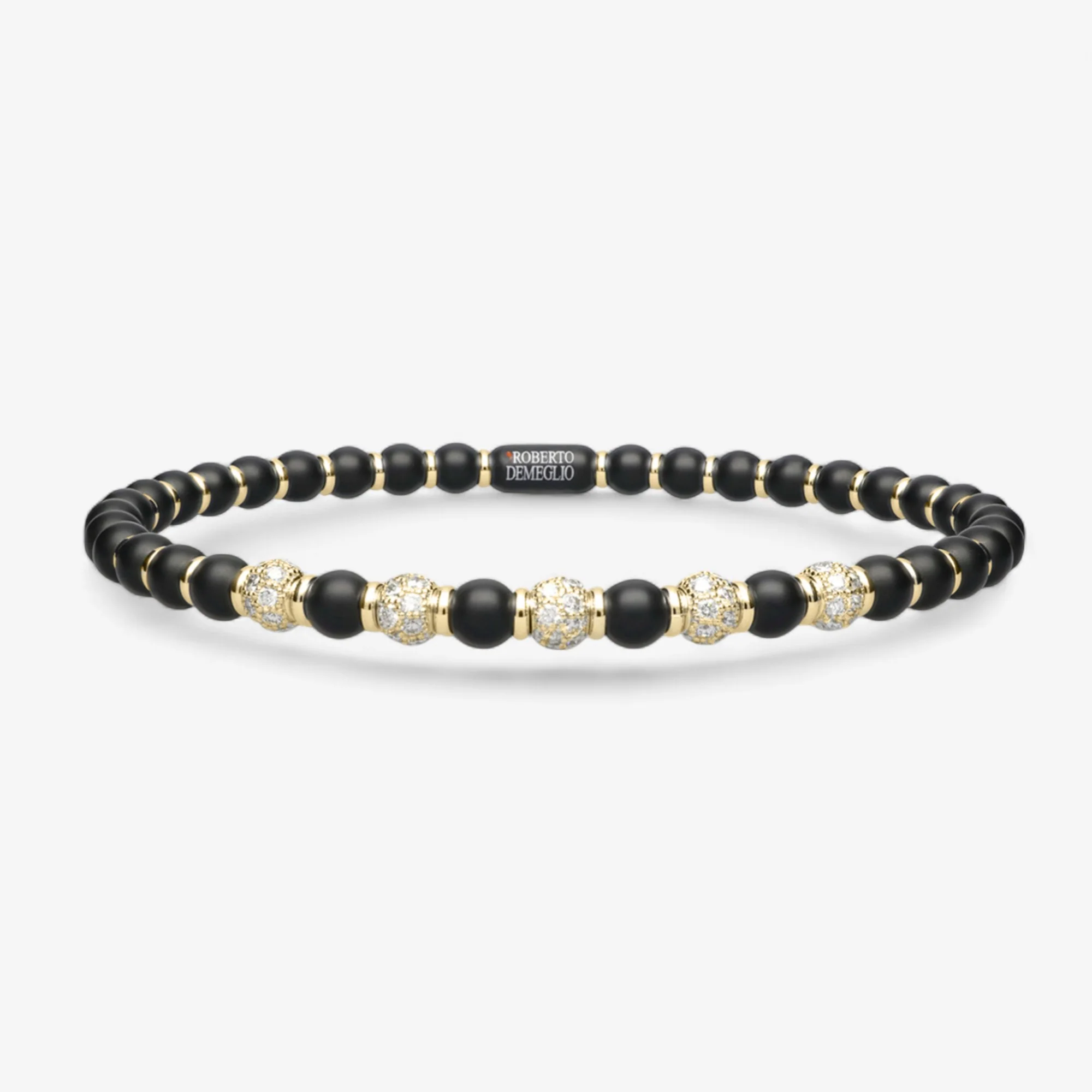 Men's Sfera Black Matte Ceramic Bracelet - Image 15