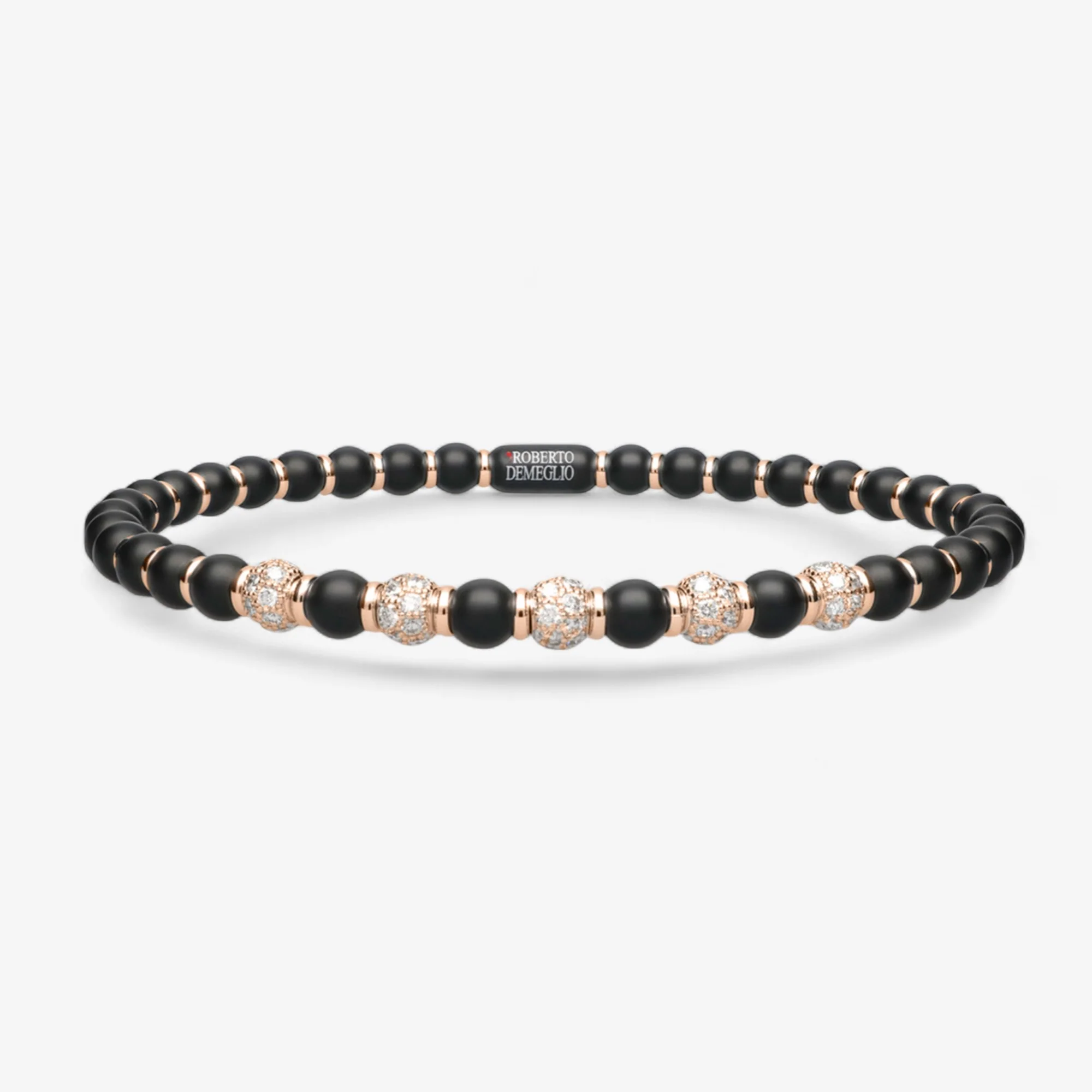 Men's Sfera Black Matte Ceramic Bracelet - Image 19