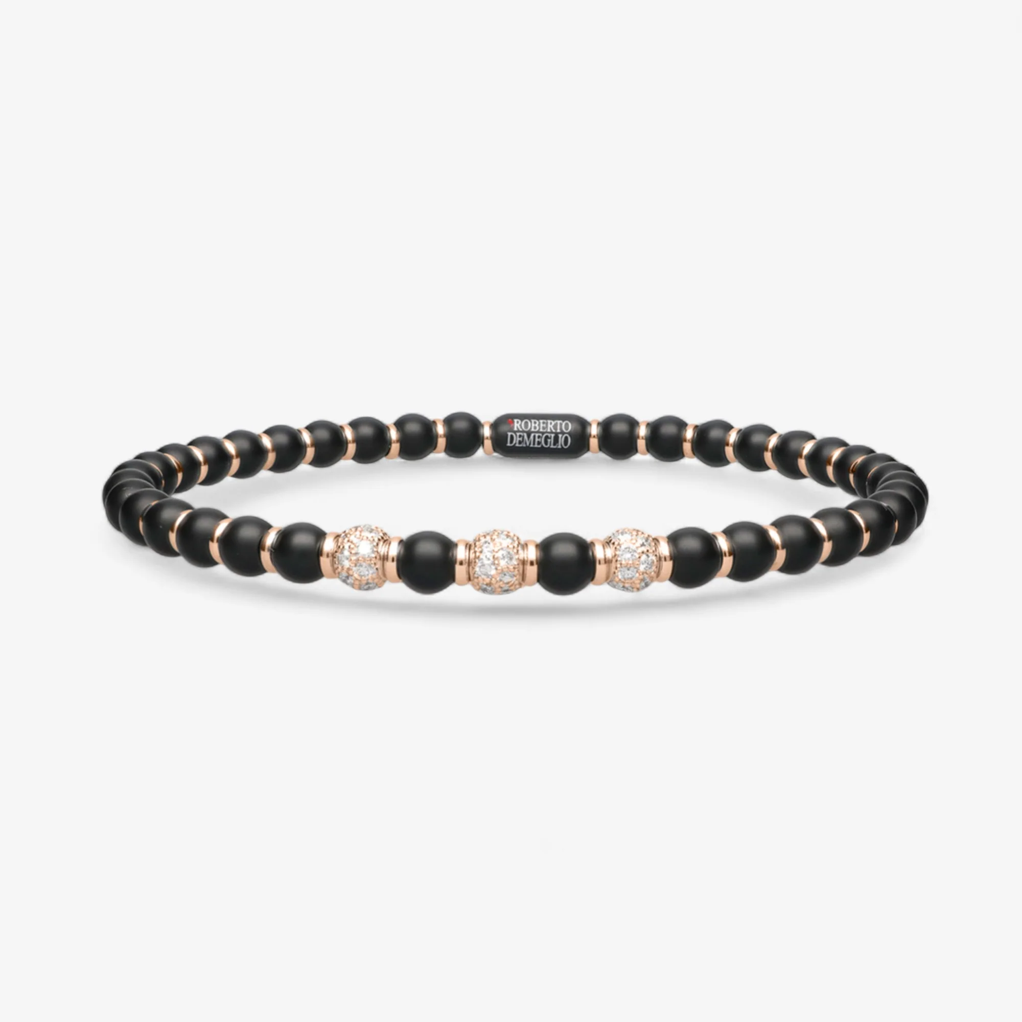 Men's Sfera Black Matte Ceramic Bracelet - Image 21