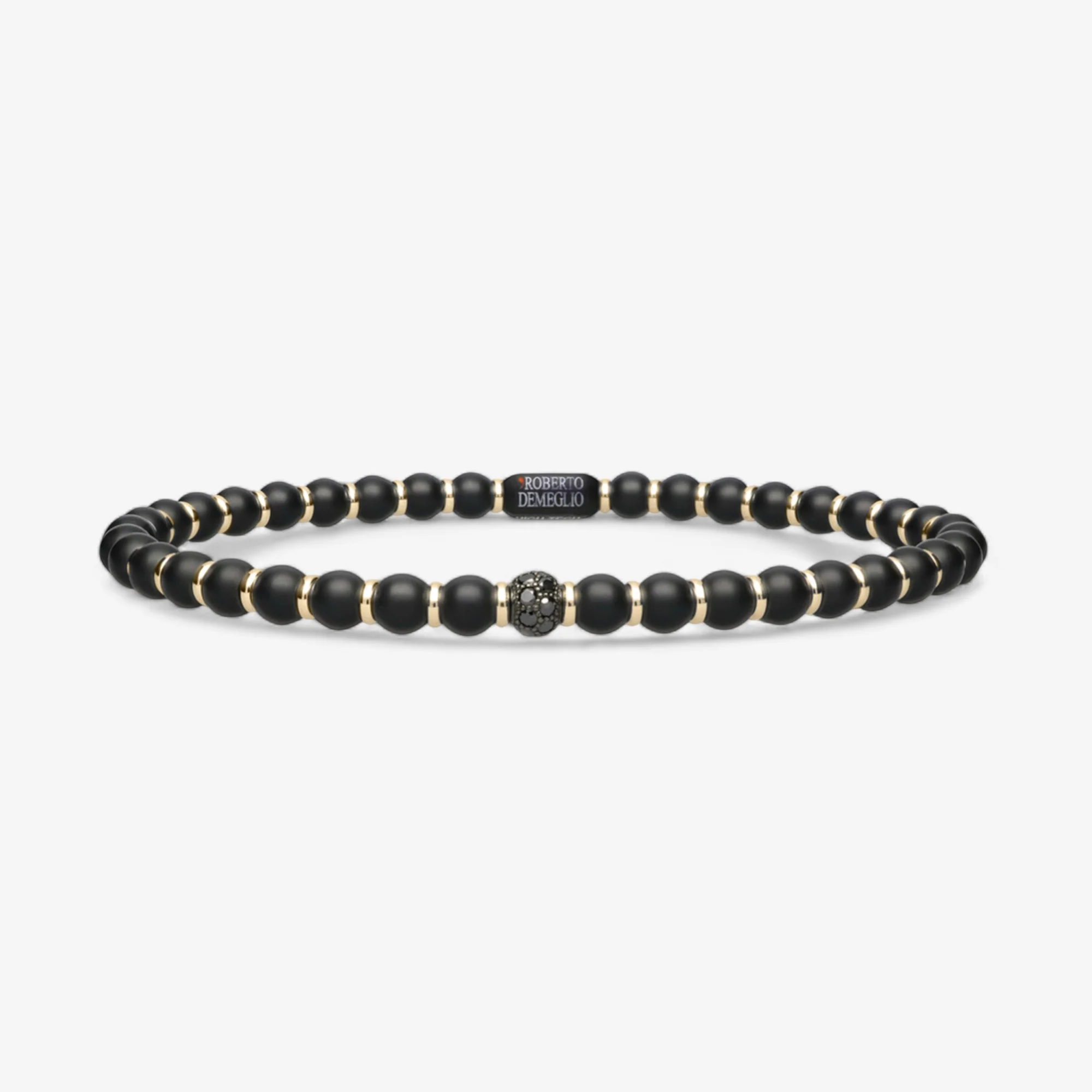 Men's Sfera Black Matte Ceramic Bracelet - Image 7