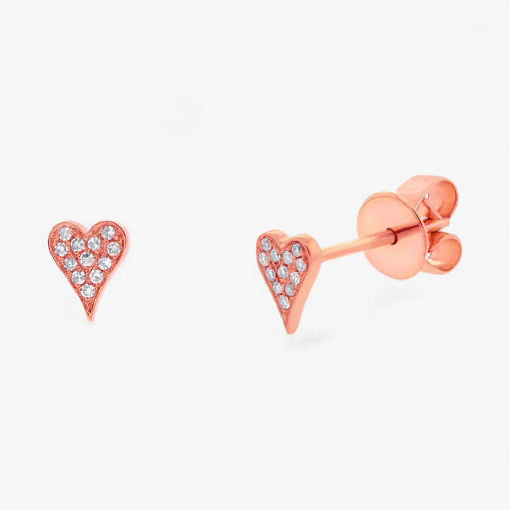 Mini Token Heart Studs - Image 3