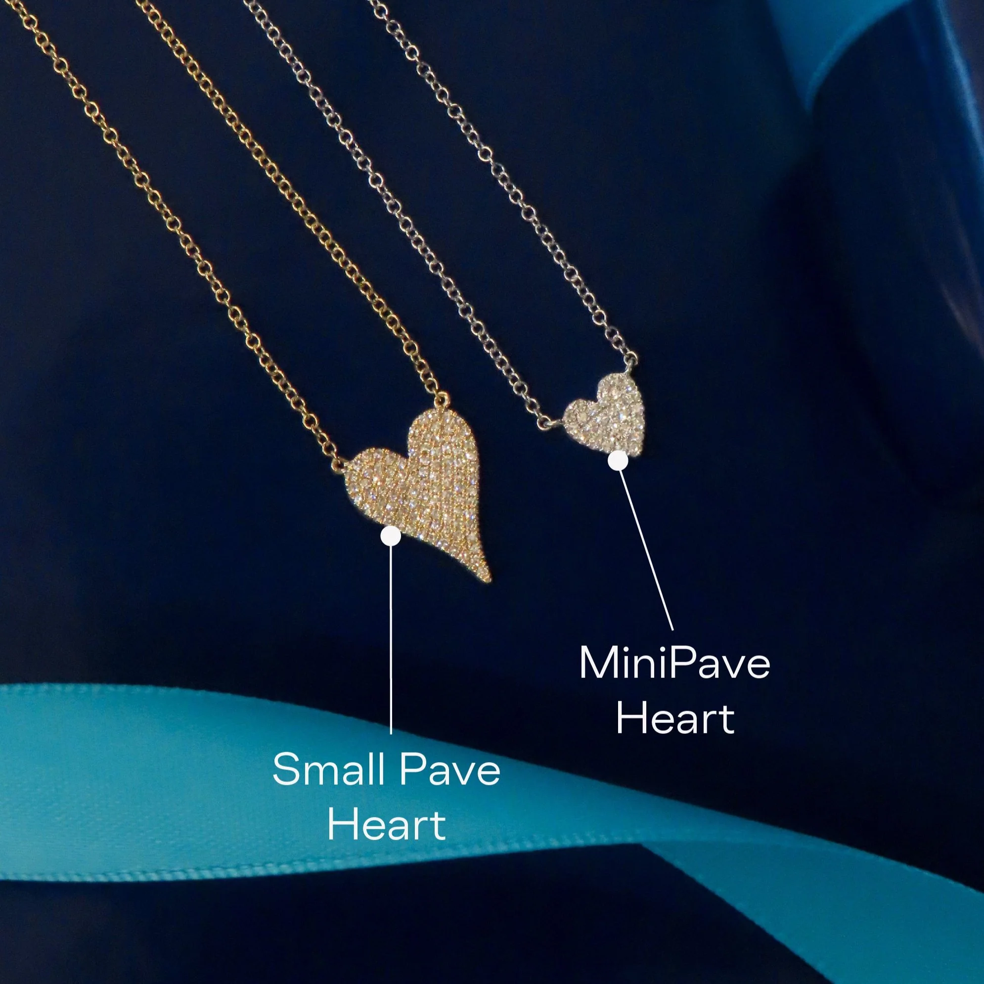 Mini Token Pave Heart Necklace - Image 6