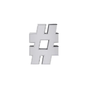 Slider Hashtag Charm - Image 13