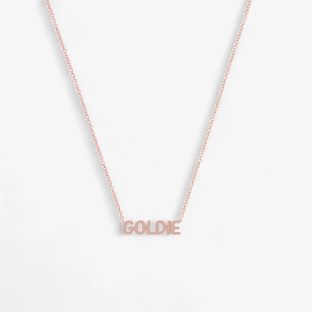 Petite Bubble Name Necklace - Image 4