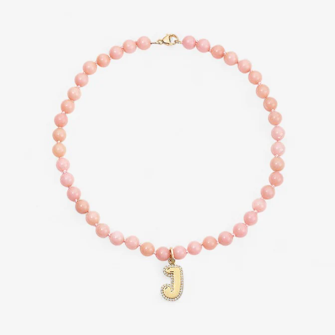 Jumbo Bubble Initial With Pave Outline Charm - Image 9