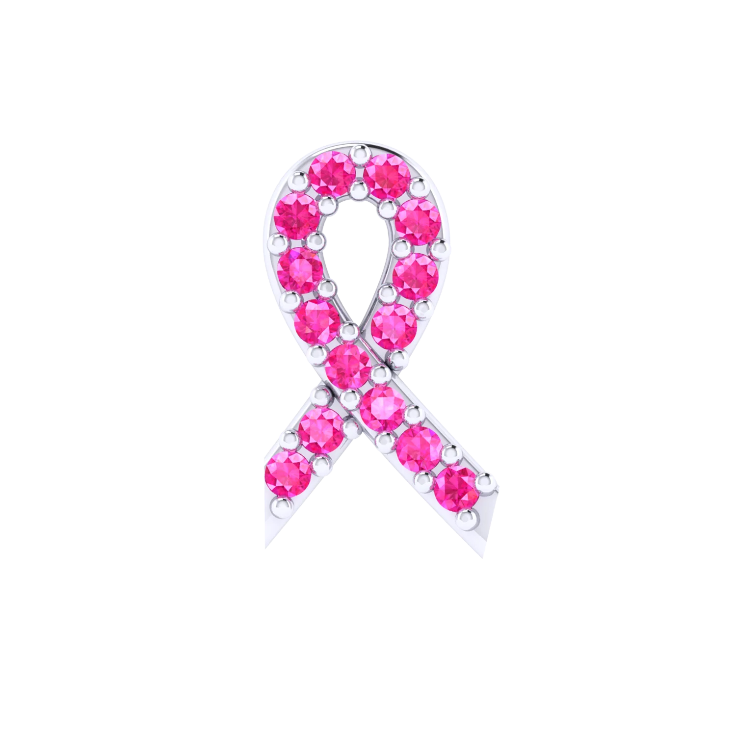 Pink Ribbon Slider Charm - Image 3