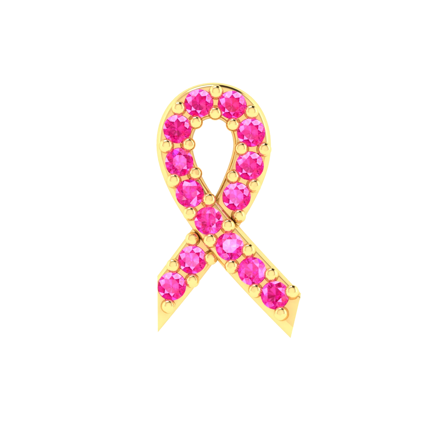 Pink Ribbon Slider Charm - Image 4