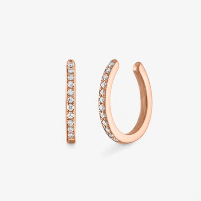 Ivy Single Row Pave Ear Cuff - Image 4