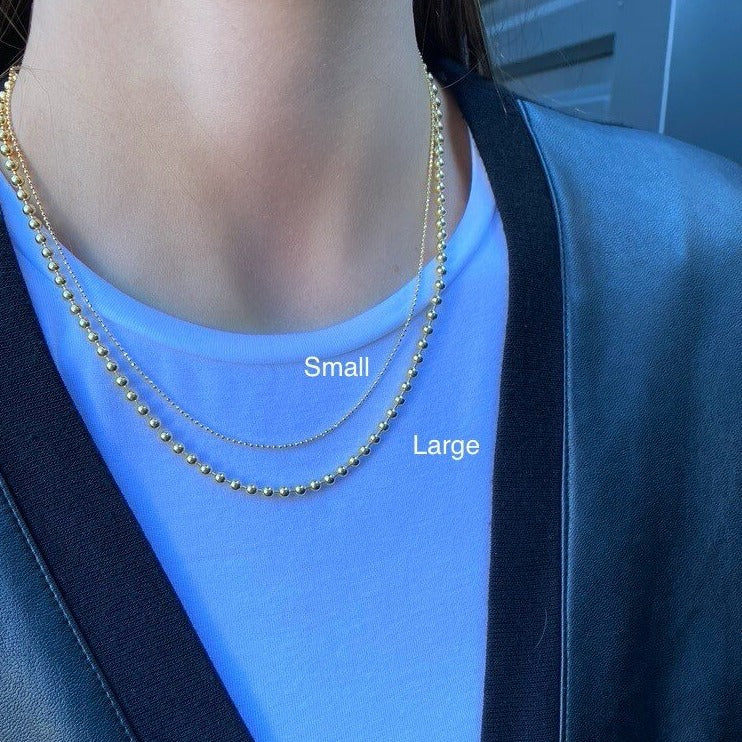 Cleo Small Gold Bead Chain - Image 3