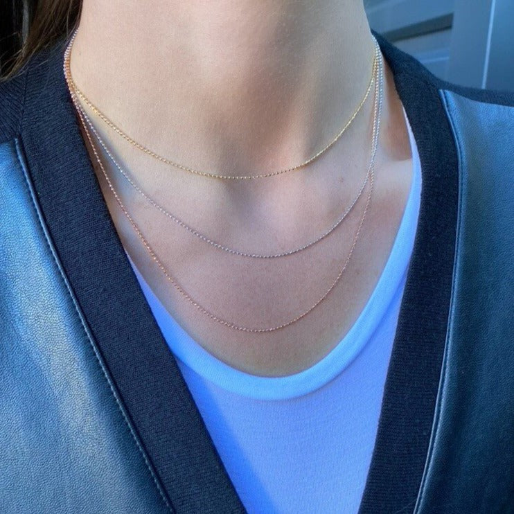 Cleo Small Gold Bead Chain - Image 4